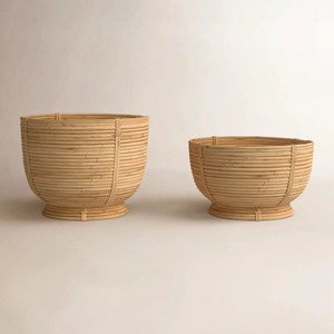 Panier en rotin avec fil tressé, paniers de rangement faits à la main, rotin naturel, moderne, multifonctionnel, fabriqué au Vietnam - Product Image 3