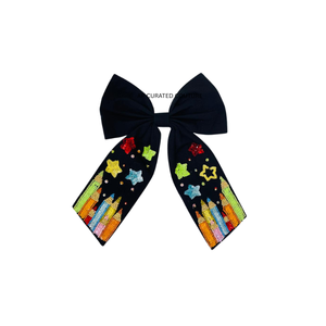 Nouvelle collection de nœuds pour cheveux indiens faits main, tendance estivale, ornés de perles et de paillettes, nœud queue d'alligator à la mode, nœud artisanal - Product Image 1