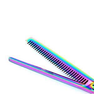 Ciseaux de coiffure professionnels réutilisables en acier inoxydable légers avec anneau en cristal, manche moyen - Product Image 2