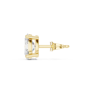 Classic Design 14K Yellow Gold <b>Studs</b> Oval Cut Lab Grown Diamond Synthetic Trendy GRA Certified Wedding Engagement Jewelry Women - Product Image 2
