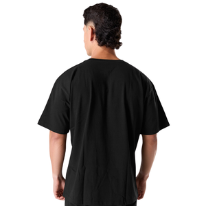Camiseta Negra de Manga Corta para Hombre, Cómoda, de Algodón Premium, Informal, Elegante, para Gimnasio, Deportiva, Venta al Por Mayor - Product Image 2