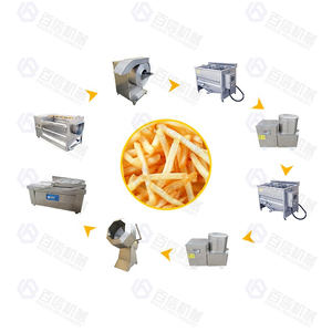 Nouvelle ligne électrique automatique de frites de pommes de terre pour la transformation des aliments légumes fruits avec friteuse stérilisateur alimentaire - Product Image 6