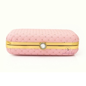 Sequins Designs Powder Pink Color Clutch <b>Bag</b> Purse Evening Clutch <b>Bag</b> with Detachable Chain Strap for Wedding Haldi mehndi <b>Gift</b> - Product Image 3