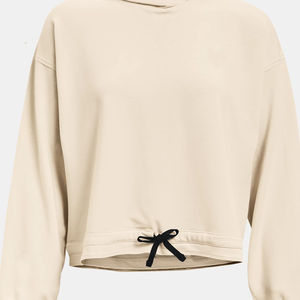 Sudadera con capucha corta para mujer, de tejido polar reforzado y cosido, de alta transpirabilidad, para uso a largo plazo, con MOQ bajo. - Product Image 5