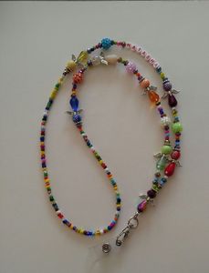 Premium Hand Embroidered Beaded <b>Lanyard</b> Decorative <b>Key</b> Holder Necklace with Artisan Craft - Product Image 6