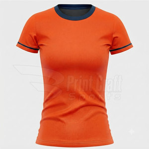 Desain Baru Kaos Softball O-Neck MOQ Rendah Pakaian Olahraga Luar Ruangan Kaos Softball O-Neck Bernapas - Product Image 2
