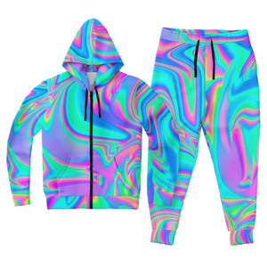 Men's Winter Sports Streetwear <b>Tracksuit</b> Sublimation Printed 100% <b>Polyester</b> Quick Dry Breathable Lightweight Elastic Waist Full - Product Image 3