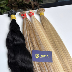 Extensiones de Cabello Virgen Vietnamita RUSA con Puntas I-Tip, a Granel, de Una Sola Pieza, con Puntas Completas, Compatibles con HD, Lisas - Product Image 4