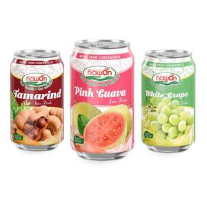 Meilleure qualité de boisson de jus de goyave rose Nawon 330ml peut jus doux Dink NFC aromatisé du Vietnam fabricant de produits alimentaires et de boissons - Product Image 2