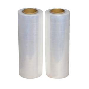 Pellicola elasticizzata a 4 rotoli 20 \ "X 5000 piedi 80 spessore (20 Micron) pellicola trasparente per macchina da imballaggio in movimento per pallet - Product Image 1