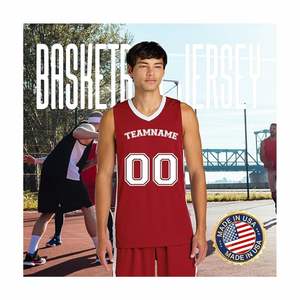 Camiseta de Baloncesto Sublimada Informal al por Mayor, Ligera, de Poliéster Transpirable, de Secado Rápido, Personalizada para Equipos Deportivos, Ropa de Entrenamiento con Protección UV - Product Image 3