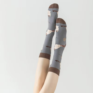 ถุงเท้าเด็กน่ารักลายการ์ตูนแฟชั่นสำหรับฤดูใบไม้ร่วงและฤดูหนาว ความยาวระดับกลางน่อง - Product Image 4