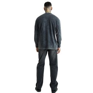 Camisas de Manga Larga para Hombre de Alta Calidad, 100% Algodón, Lavado Ácido, Ajustadas, Transpirables, al por Mayor, OEM - Product Image 5