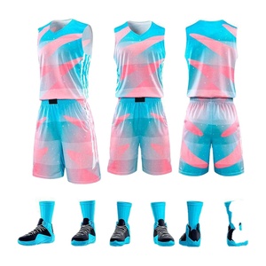 Alta demanda tendencia moda personalizada impresión poliéster entrenamiento equipo desgaste bajo precio OEM baloncesto uniforme deportes conjuntos de ropa - Product Image 3