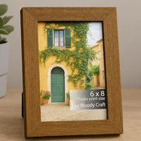 Cadre photo en bois pour table, cadre photo en bois pour bureau, cadre photo en bois sur pied