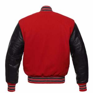 <b>Top</b> University Spring Autumn Men's Loose Casual Baseball Varsity Jacket Custom Leather College Letterman Jacket OEM Wholesale - Product Image 6