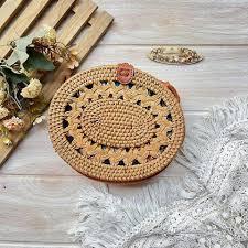 HOT SELLING Vintage Durable Lightweight Foldable Large Capacity Rattan <b>Handbag</b> Woven <b>Summer</b> Beach Bag Women Travel Shopping - Product Image 4