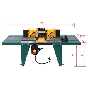 Tavolo Fresatrice Elettrico da Banco Verde: Strumento Essenziale per la Lavorazione del Legno - Product Image 5