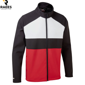 Veste Softshell Homme Hiver Style Urbain Décontractée Respirante Coupe-Vent Col Montant Personnalisable à Capuche Couleurs Contrastées - Product Image 1