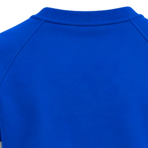 Sudadera Azul para Mujer con Cuello Redondo, Gráfico de Letras Griegas Doradas 1922, Rayas Blancas y Doradas en las Mangas, Manga Larga, Estilo Casual Universitario - Product Image 4