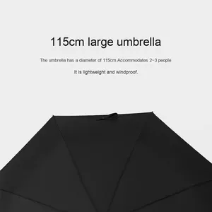 Parapluie pliable ultra-léger de 115 cm, style japonais, 8 baleines, résistant au vent, unisexe, portable, 190T, nouveau pour l'exportation - Product Image 3