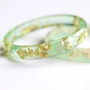Pulseras de Resina Hechas a Mano de Alta Calidad para Mujer, Coloridas, Brillantes, Impermeables, Ligeras, Joyería de Moda - Product Image 3