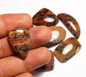 Natural Honey Dendritic Opal Loose Cabochon Gemstone Lot Welo Honey Dendritic Opal Big Size Gems Cabochon Stone Lot for Jewelry - Product Image 3