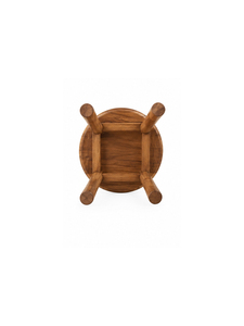 Modern wooden dining stool solid seat and strong <b>legs</b> Minimalist Round Design dining room <b>chair</b> Eco friendly wooden stool - Product Image 6