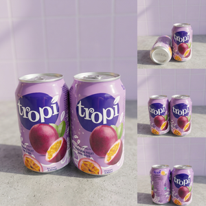 Cóctel de Maracuyá, Guayaba y Fresa, Marca Tropi, Lata de Aluminio de 330 ml, Sabor Intenso, Precio Competitivo, Venta al por Mayor, Agosto - Product Image 3