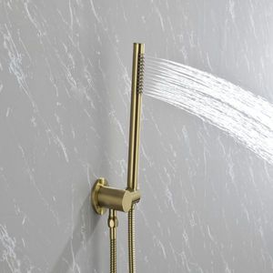 Wall Mounted 10\" Stainless Steel Rain Shower <b>Head</b> Set Classic <b>Style</b> High Pressure Handheld Shower System for Bathrooms - Product Image 6