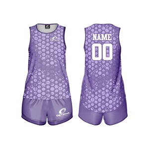 High Quality Premium Design Women Volleyball Uniform Adults Printed Quick Dry Sleeveless Polyester Material <b>Light</b> Weight Custom - Product Image 1