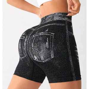 Shorts Deportivos de Verano para Mujer, 100% Algodón, para Yoga, Gimnasio, Secado Rápido, Antiarrugas, Cintura Elástica - Product Image 2