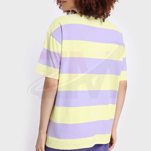 Camiseta de Algodón Lisa para Mujer, Corte Clásico, Tejido Transpirable y Suave, Estilo Casual para Uso Diario de Verano, Estilo Básico Minimalista - Product Image 4