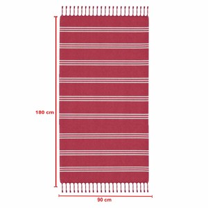 Magnifique serviette Fouta rayée en fil teint, 100% coton, serviette Fouta Hammam au prix le plus bas, fabricant en Inde. - Product Image 6