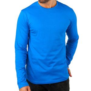 เสื้อยืดแขนยาวของผู้ชายเสื้อออกกำลังกายผ้าฝ้าย100% ระบายอากาศได้ไซส์ใหญ่พิเศษ - Product Image 1