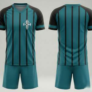 Nouvelle tenue de football respirante à manches courtes personnalisée, logo personnalisé, service OEM pour hommes, qualité supérieure par RIVIAN ATLANTIC - Product Image 1