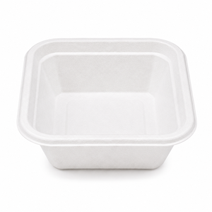 Canejoy Bagasse Square Desert Bowl Eco-Friendly Compostable Disposable Microwave Safe <b>Freezer</b> Safe Heavy Duty 125ml - Product Image 3