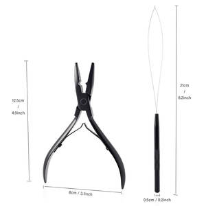 Kit de pinces professionnelles Ariston International en acier inoxydable de qualité chirurgicale, couleur unie, pour extensions de cheveux, personnalisable, vente en gros - Product Image 6