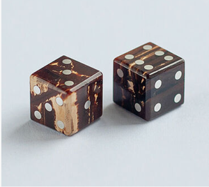 Premium Handmade Natural Wood Resin <b>Dice</b> <b>Set</b> for Board Games-Waterproof Customized Color - Product Image 1