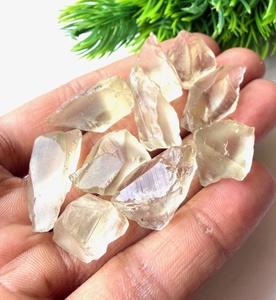 Cristaux d'améthyste brute naturelle verte, pierre de prasiolite brute pour la fabrication de bijoux, guérison, vente en gros - Product Image 5