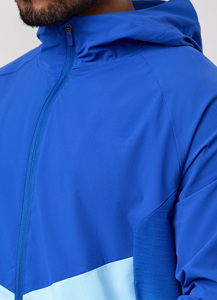 เสื้อแจ็คเก็ตกันลมมีฮู้ดสำหรับผู้ชาย สีสันตัดกัน ปิดด้วยซิป สไตล์สปอร์ต ผลิตจากโพลีเอสเตอร์ เหมาะสำหรับใส่ลำลองในฤดูใบไม้ผลิ - Product Image 6