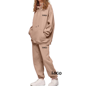 Custom Women Acid Wash <b>Tracksuit</b> Distressed Oversized Pullover Hoodie & Jogger Pants Casual Streetwear Set - Product Image 2