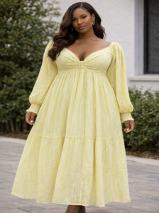 เดรสยาวผ้าฝ้ายเครปผสมลูเร็กซ์สำหรับผู้หญิง ออกแบบตามสั่งจากโรงงาน ราคาขายส่งที่ดีที่สุด - Product Image 4