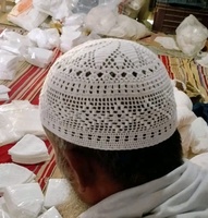 Oferta Especial: Gorros de Oración Islámicos Kufi Tupi para Hombre, Color Sólido, Tejido de Malla, 100% Algodón, Formales, Personalizables, para Uso Diario en Todas las Estaciones