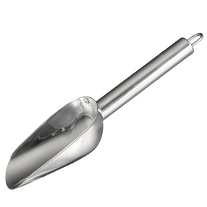 Cuillère à glace moderne en métal noir, accessoire de service haut de gamme, fourniture professionnelle pour boissons, cuisine et restaurant - Product Image 4