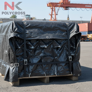 Lona plegable de la marca India Tarpaulin, de polietileno, ligera, impermeable, para acampar, refugio temporal y eventos al aire libre. - Product Image 3