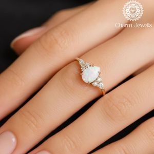 Anillo de Compromiso de Moissanita Chapado en Oro Rosa para Mujer Charm_Jewells, Diseño Floral, Engaste de Garras, Clásico, Certificado IGI, 3 GM - Product Image 1