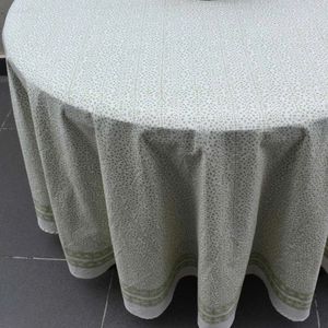 Nappe ronde 8 places imprimée florale 220 cm en coton, design français, lavable, style pastoral extérieur à prix réduit - Product Image 6