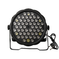 SHEHDS Luz LED PAR RGBW de 54x3W con Modo Sonido, Control DMX512, Luz de Escenario para DJ y Discoteca