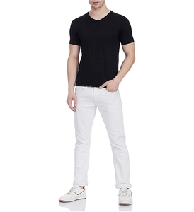 Wholesale Quality Custom Logo T-<b>shirt</b> Cotton Printing T-<b>shirt</b> Tee Custom 3D <b>Patchwork</b> V Neck Men T-<b>shirt</b> for Men - Product Image 6